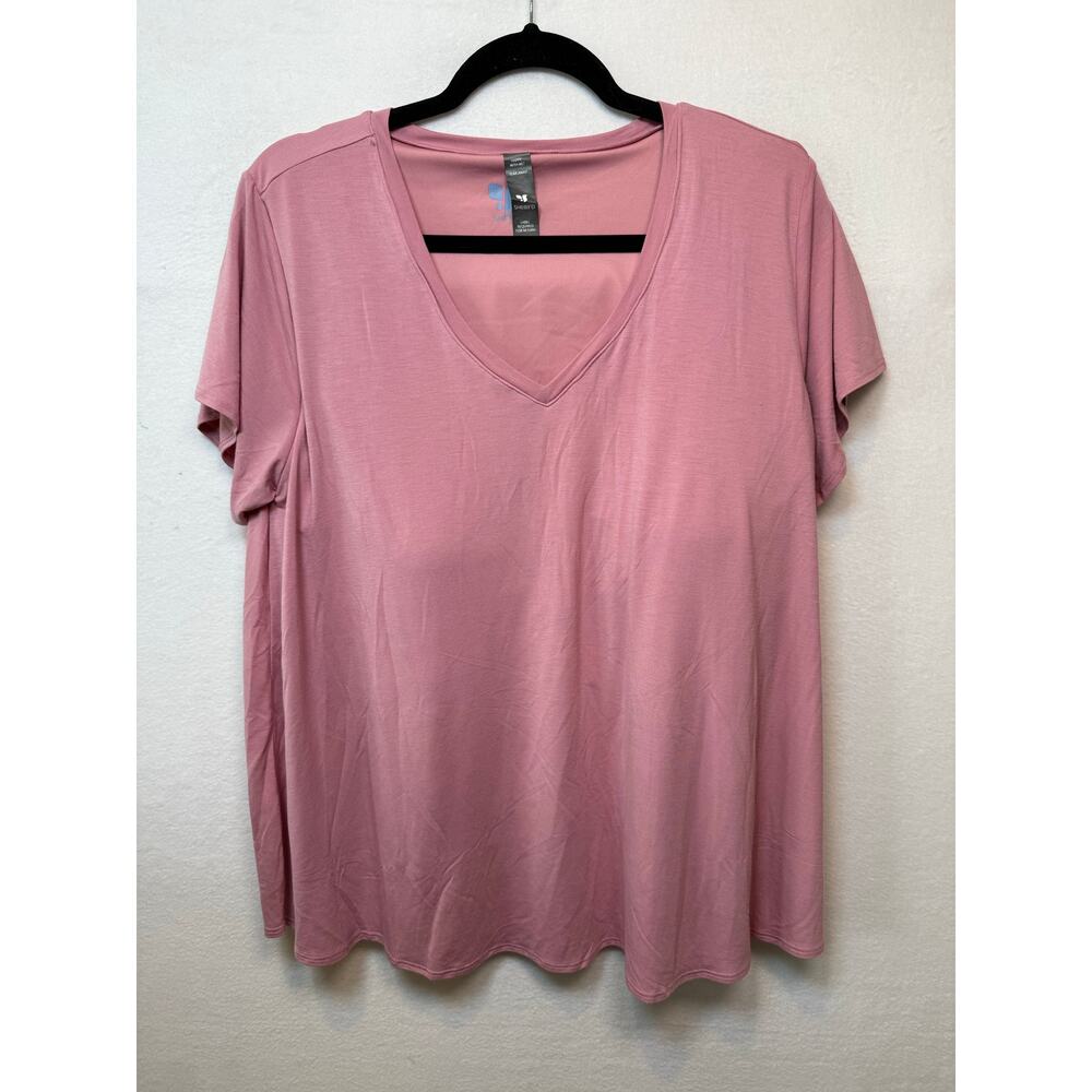 Shebird The Vera V-neck Short Sleeve Bra Tee, Size 9 (3XL)